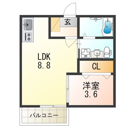 大倉山駅 徒歩5分 3階の物件間取画像